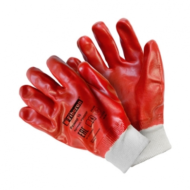 Перчатки «Стойкость к загрязнениям: ГРАНАТ», полиэстер с хлопком, пвх покрытие, Fiberon, 10(XL)