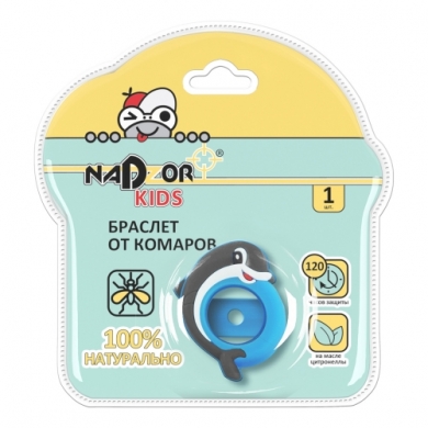 Браслет от комаров с картриджем Nadzor