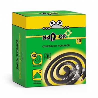 Спирали от комаров  ТМ Nadzor (черные)